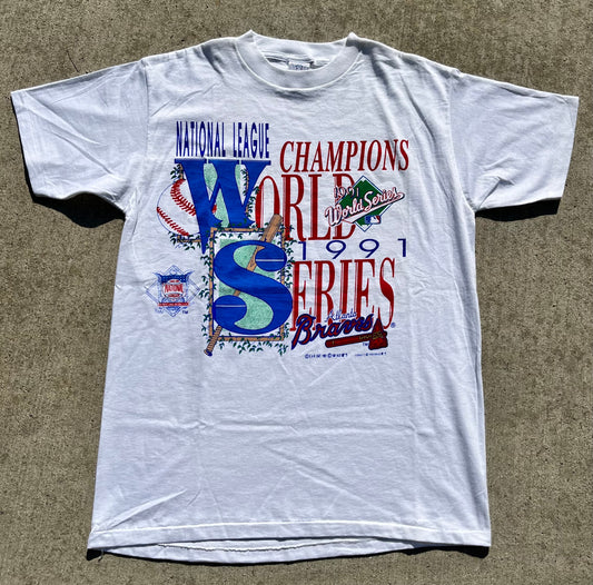 1991 World Series Braves National League Champions Graphic Tee