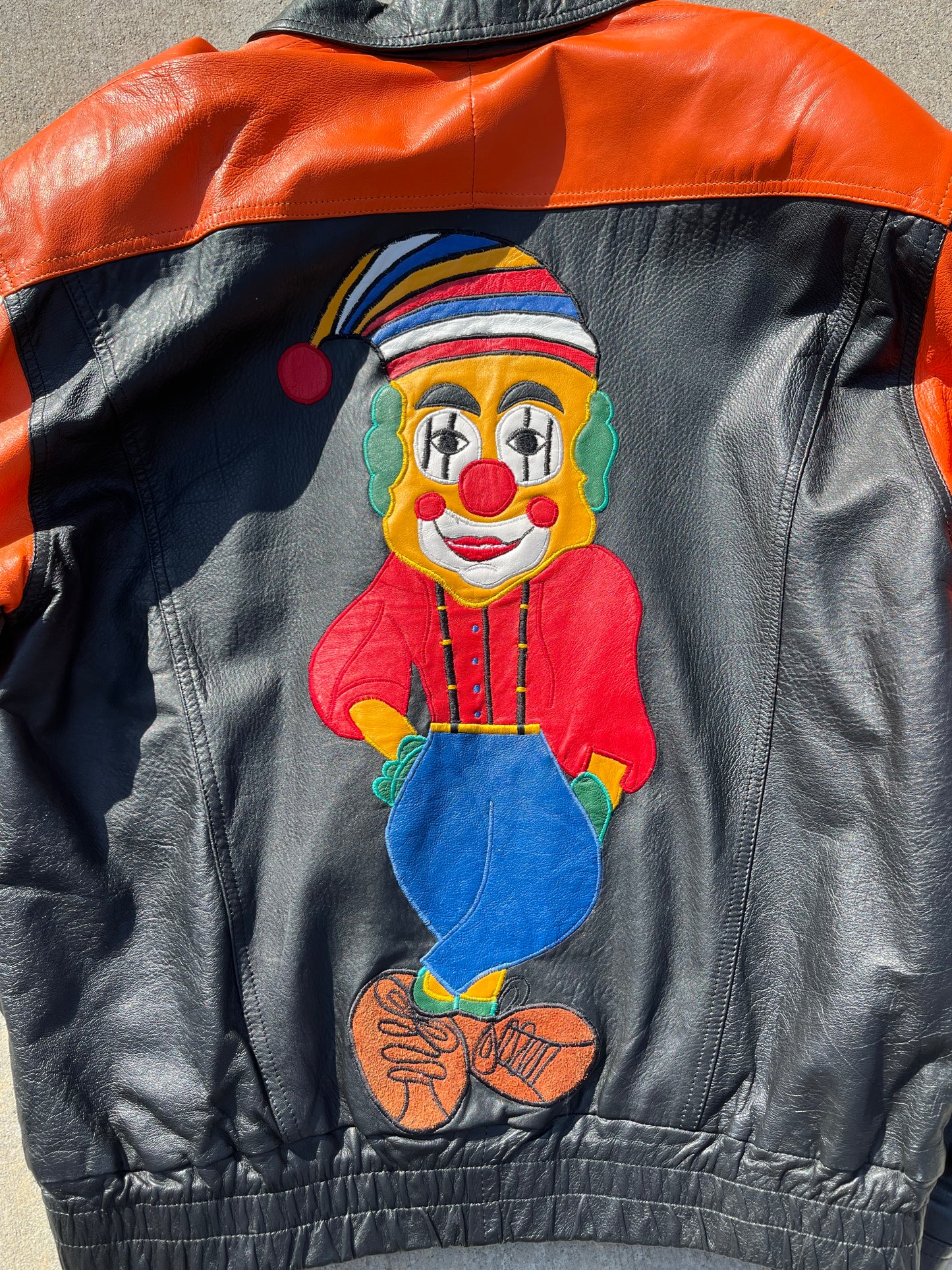 Laughing Clown Leather Jacket